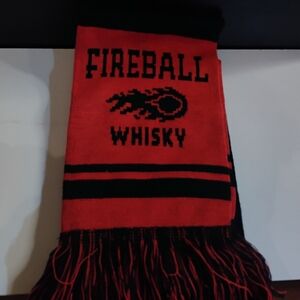 Fireball Whisky Wool Scarf/w Fringes